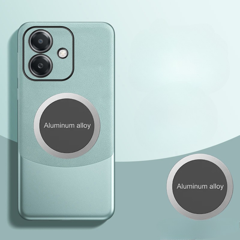 For OPPO A3 / A3X / A3i Phone case 360 Degrees Protection Leather Soft Border Anti-fingerprint Color Blocking Design Car Navigation Holder Ring For OPPO A3 A3X A3i Cover casing HP.