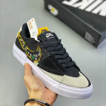 casual shoes on blazer