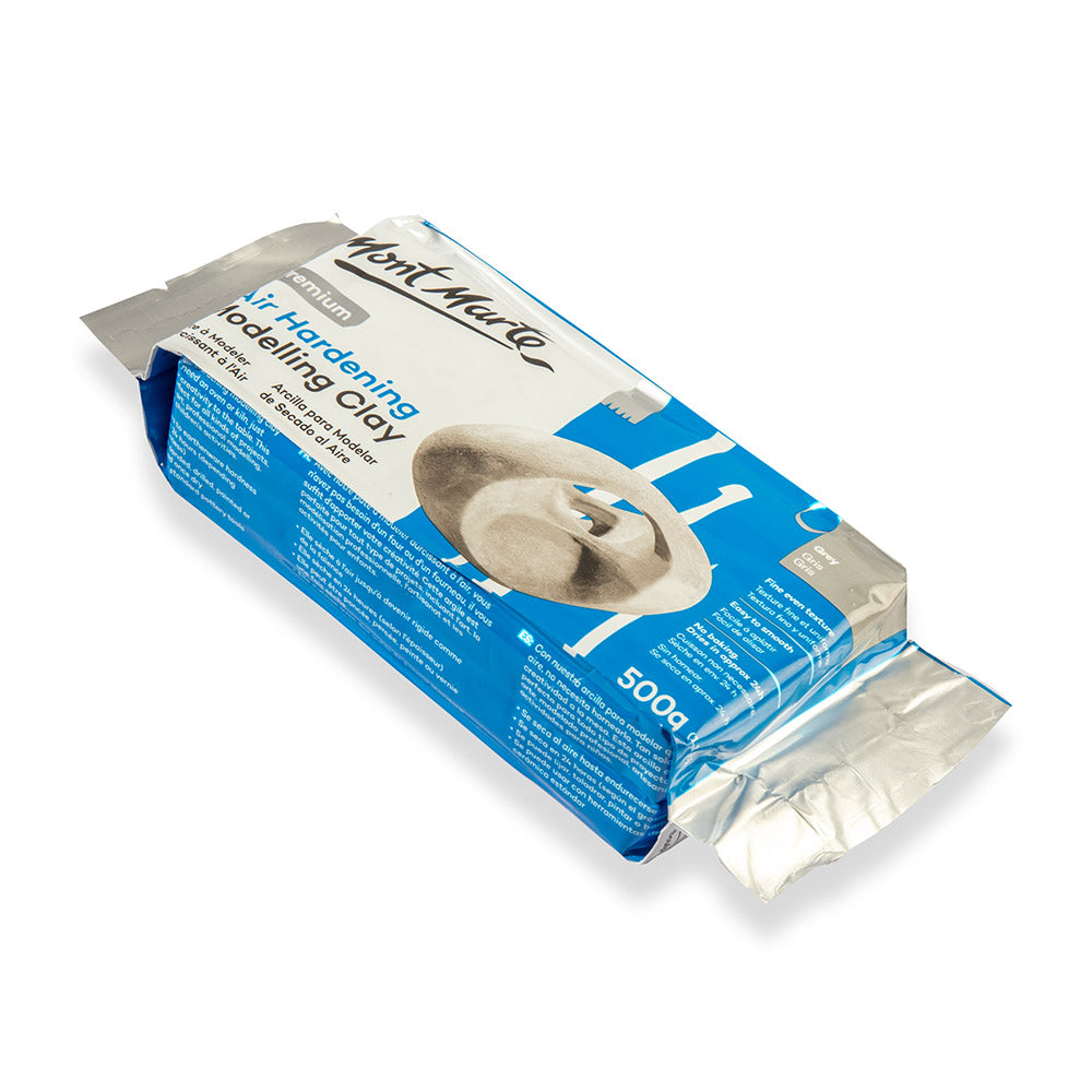 Mont Marte Air Hardening Modelling Clay-Grey 500gm.