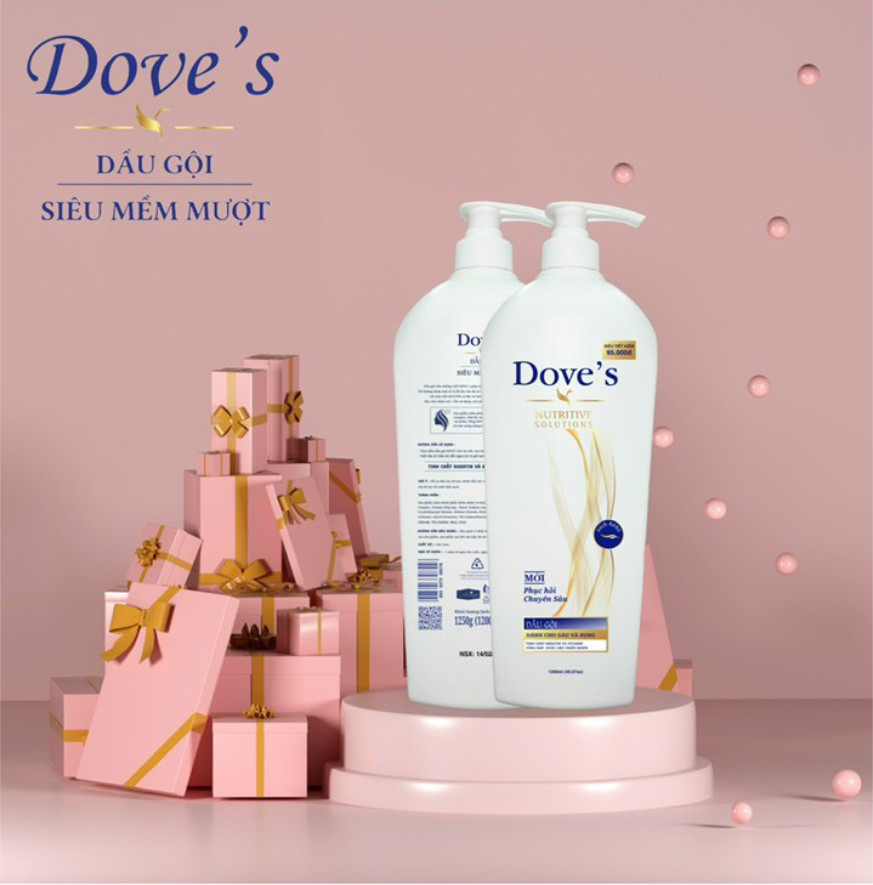 Dầu gội DOVE’S NUTRITIVE SOLUTIONS mới 1200 ml