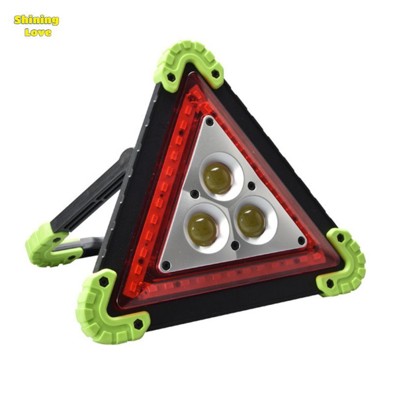 Shininglove 10W Multi-Function Emergency Warning Triangle LED Warning Light USB Rechargeable Hand Light Safety Signal Light