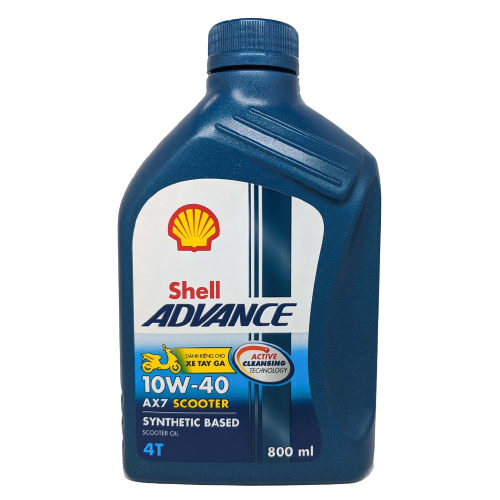 Nhớt tay ga 0.8L Shell Advance Scooter AX7 10W40