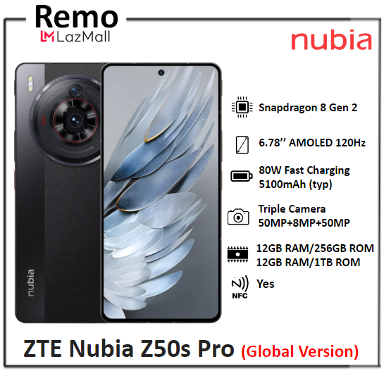 Official Global Version] ZTE Nubia Z50s Pro (12GB+256GB/1TB