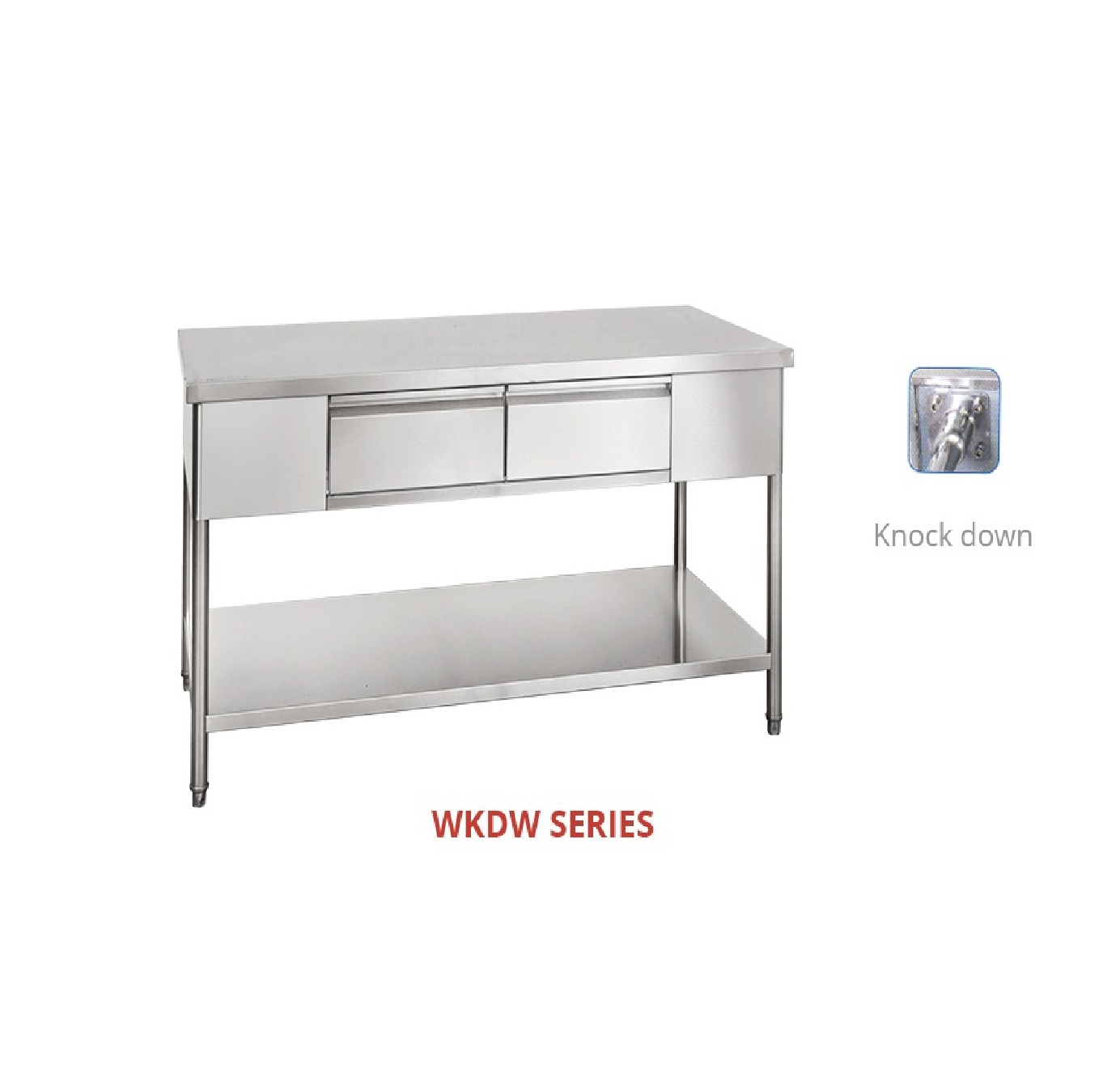 Working Table With Drawers / Meja kerja dengan laci GETRA Tipe WKDW180