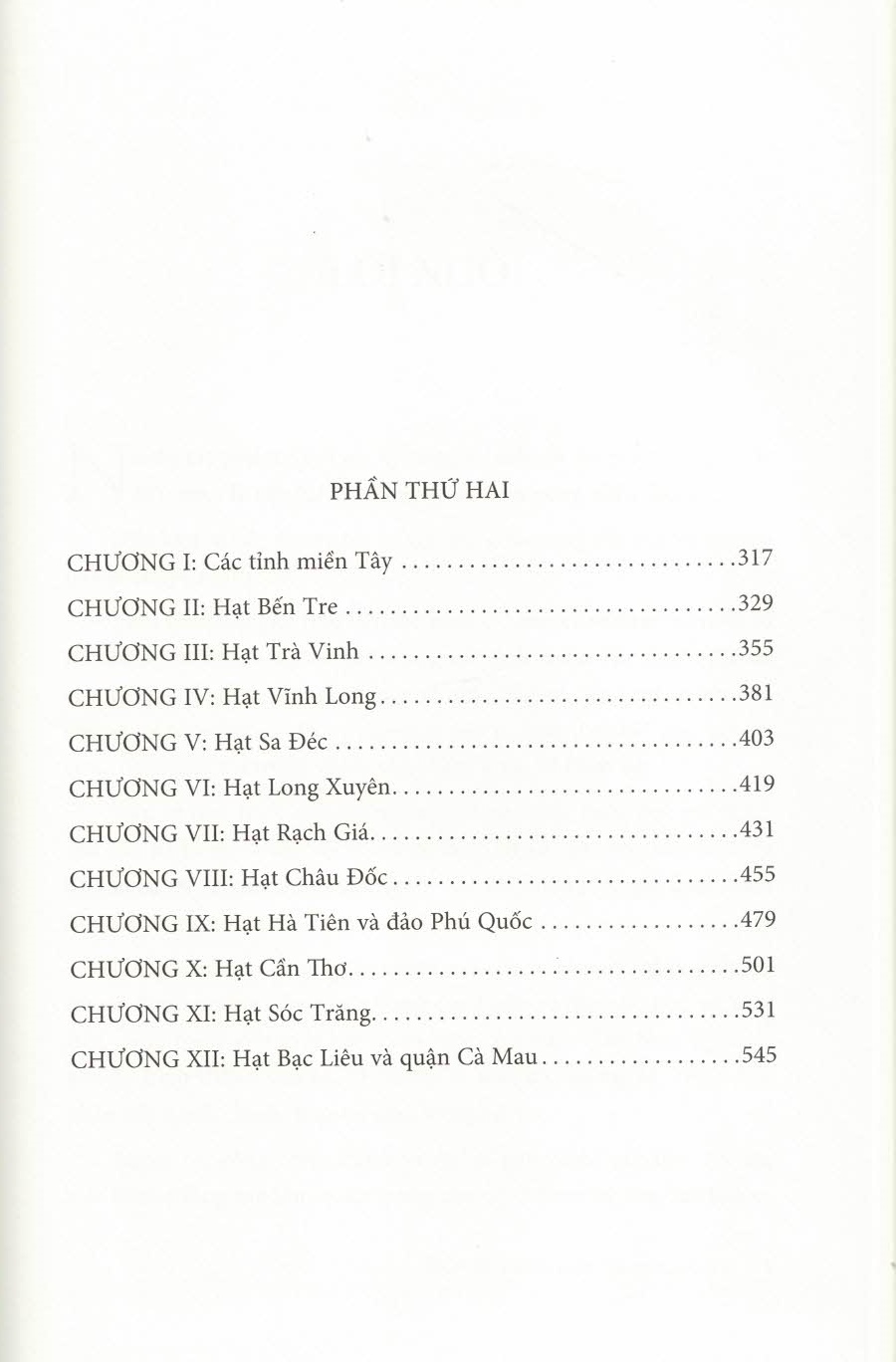 Nam Kỳ Và Cư Dân - Các Tỉnh Miền Tây