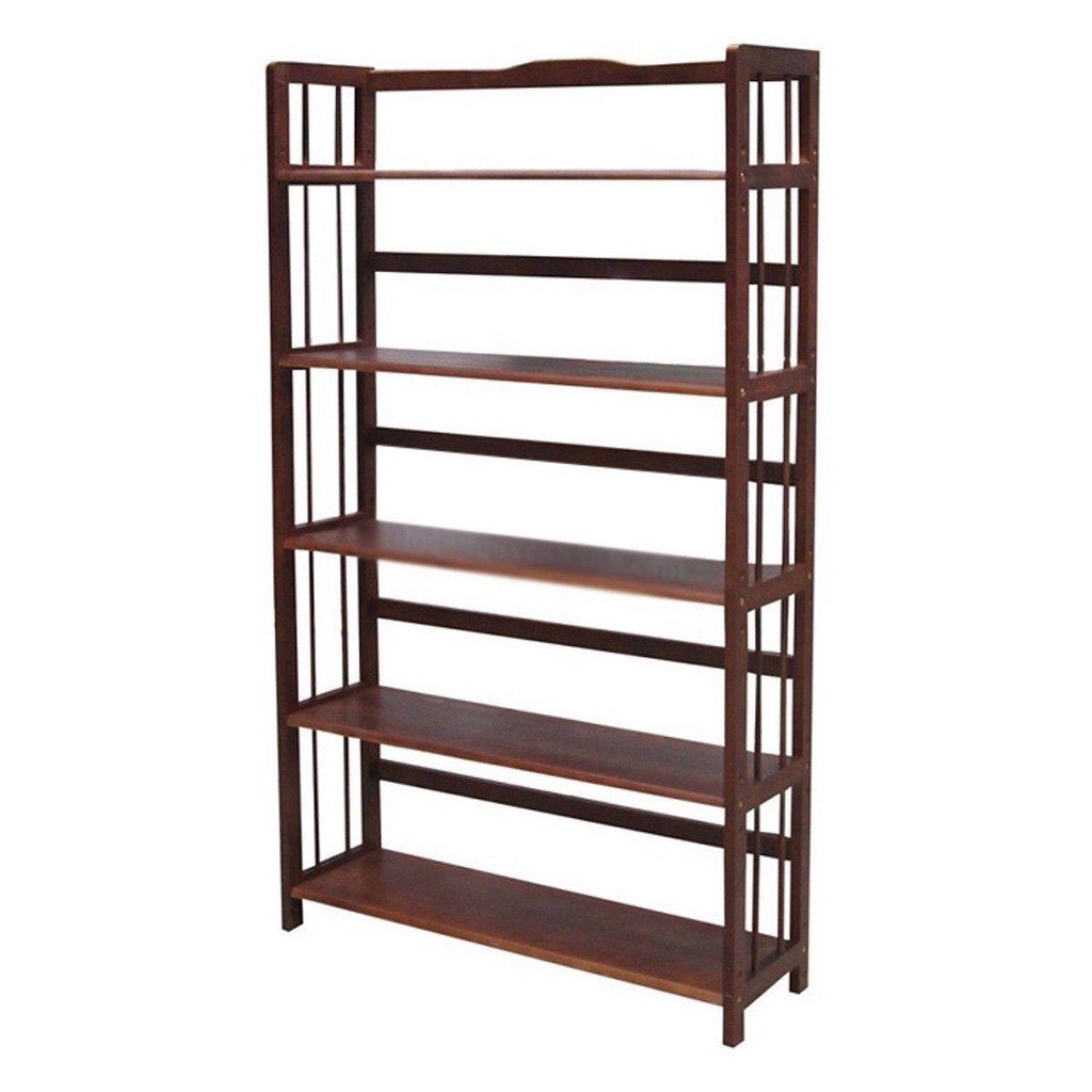 [HCM]Kệ sách gỗ 5 tầng 90cm màu vàng