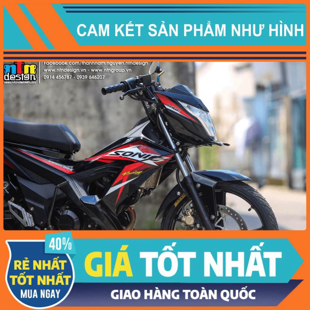 Tem rời Sonic 150 - Mẫu trắng đỏ đen
