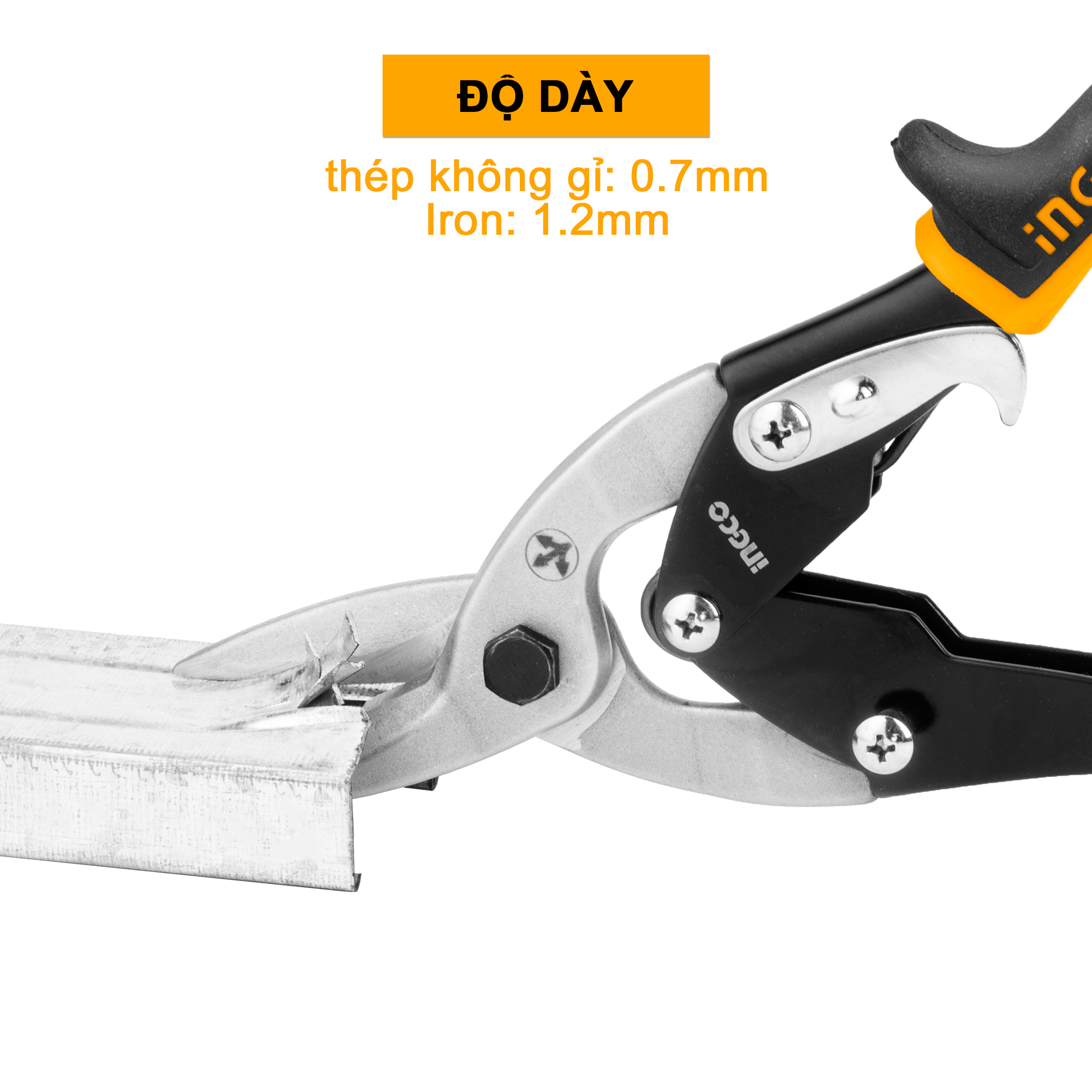 Kéo cắt tôn (cắt thẳng) INGCO HTSN0110S