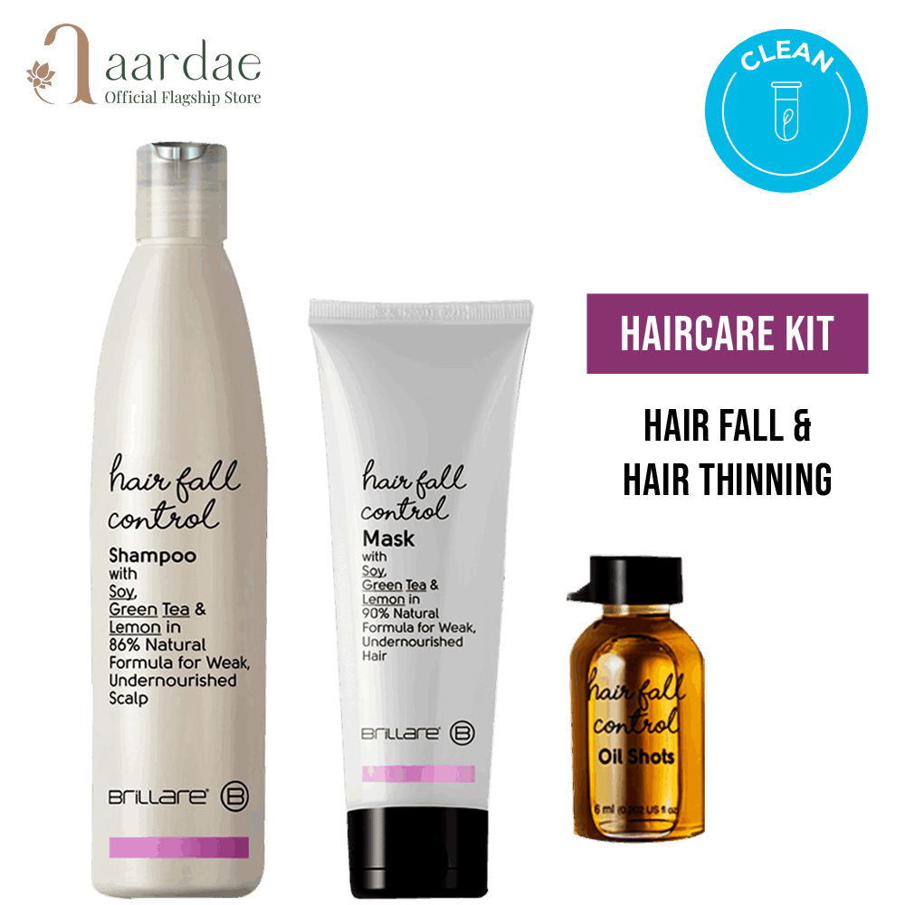 Brillare Hair Fall Control Shampoo, Conditioner & Oil Shots Combo - Aardae  | Lazada Singapore
