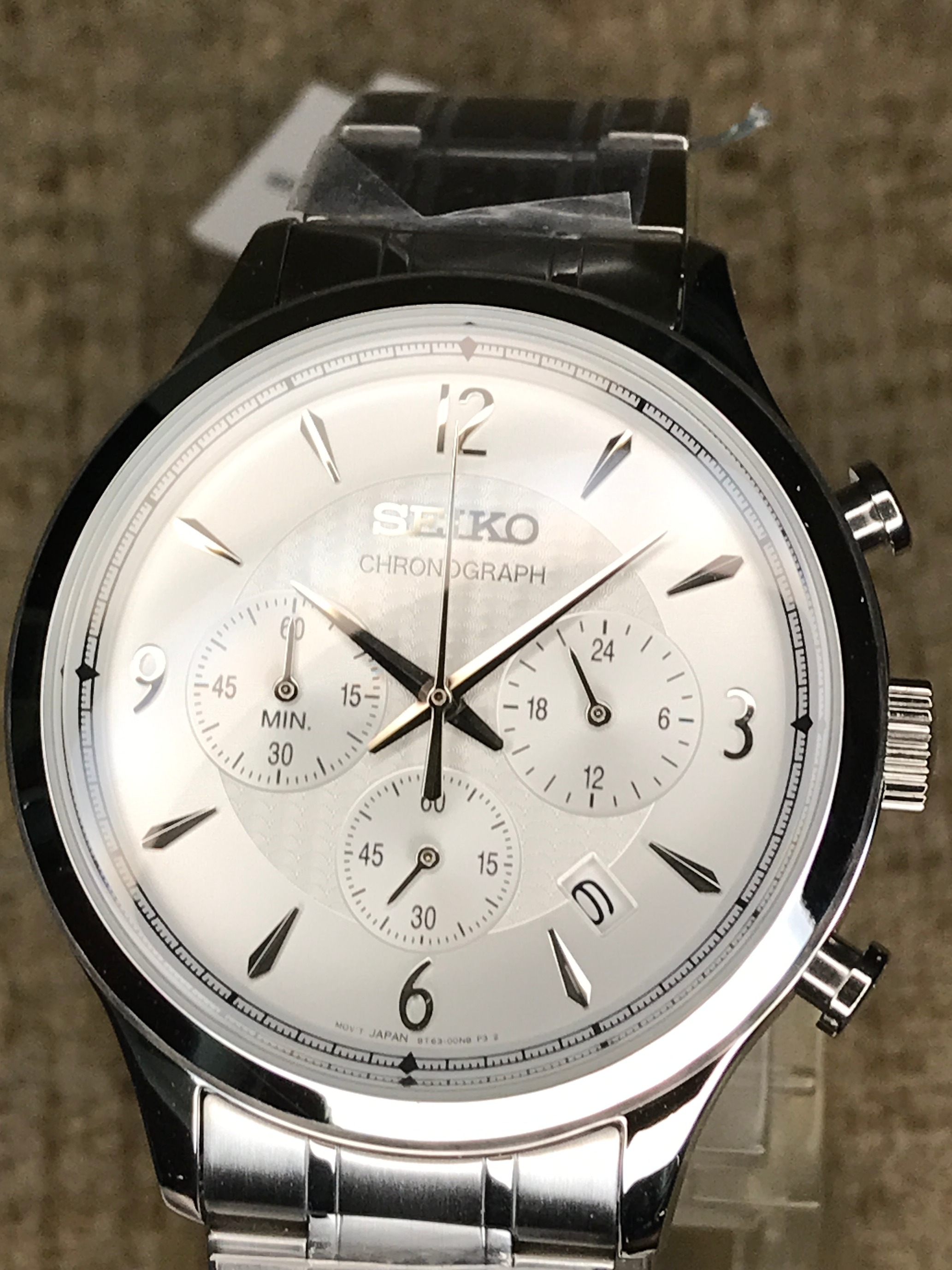 Seiko SSB337P1 Chronograph Quartz 100m SSB337P White Dial Men's Sports  Watch SSB337 | Lazada Singapore