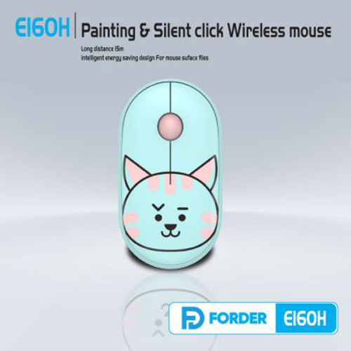 Chuột không dây Wireless FD E160H hình thú siêu kute (4 màu tuỳ chọn) - Nhất Tín Computer