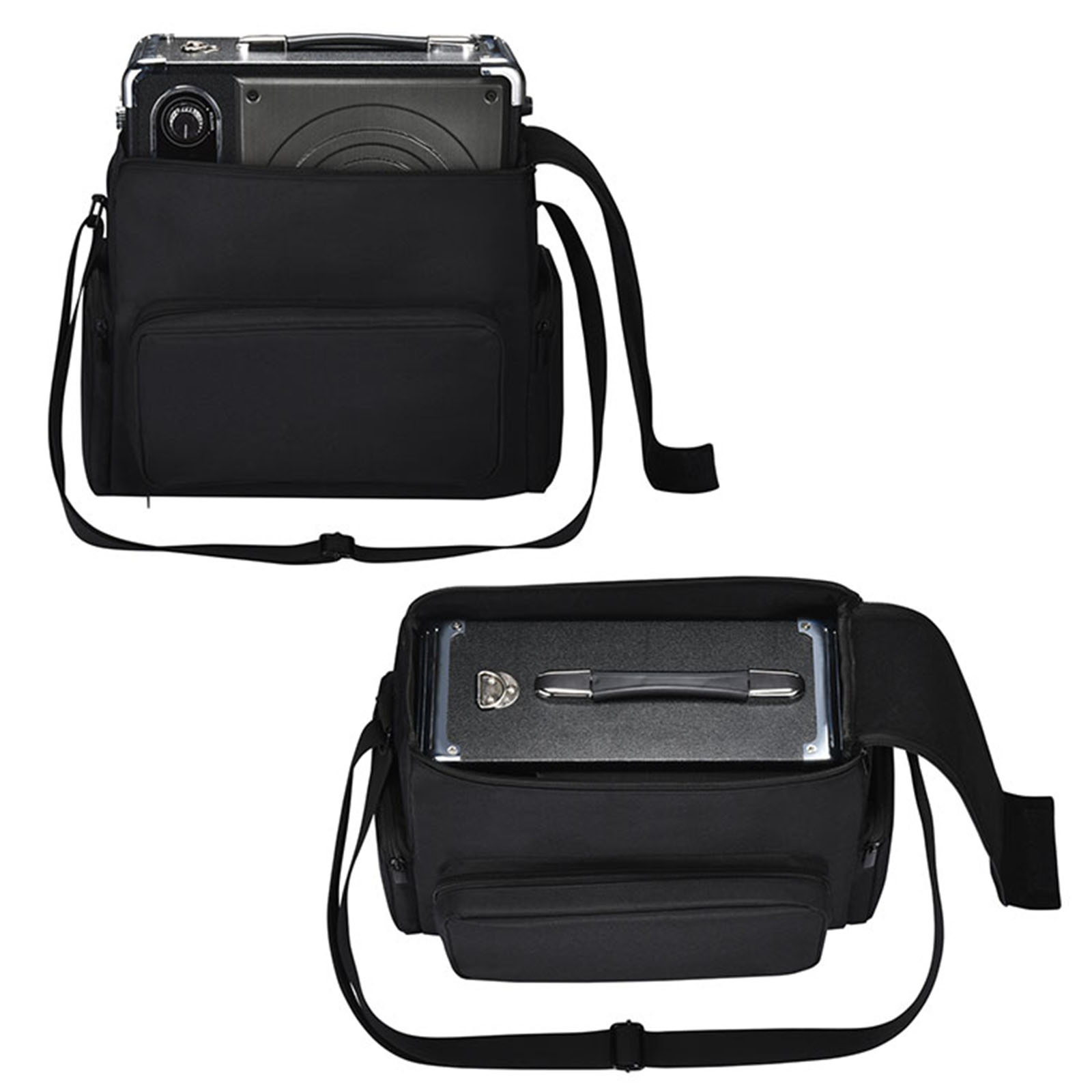 Black Multifunctional Storage Bag Accessories for JYX S55 Karaoke Wireless Bluetooth Speaker