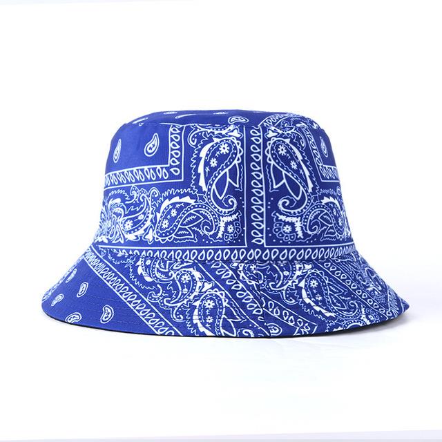 Women Paisley Panama Bucket Hat Vintage Cashew Print Reversible Basin Hat  Bob Men Sun Fishing Fisherman Hat Hip Hop Caps 2022