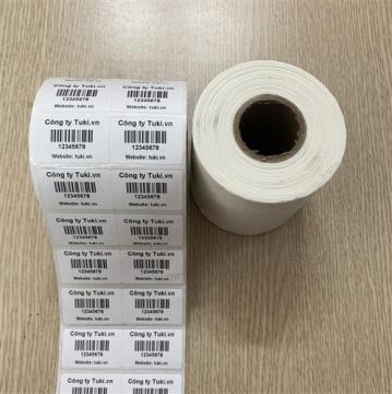 Decal in tem mã vạch nhiệt 35x22 [2 Tem - 25m - 2000 Tem]