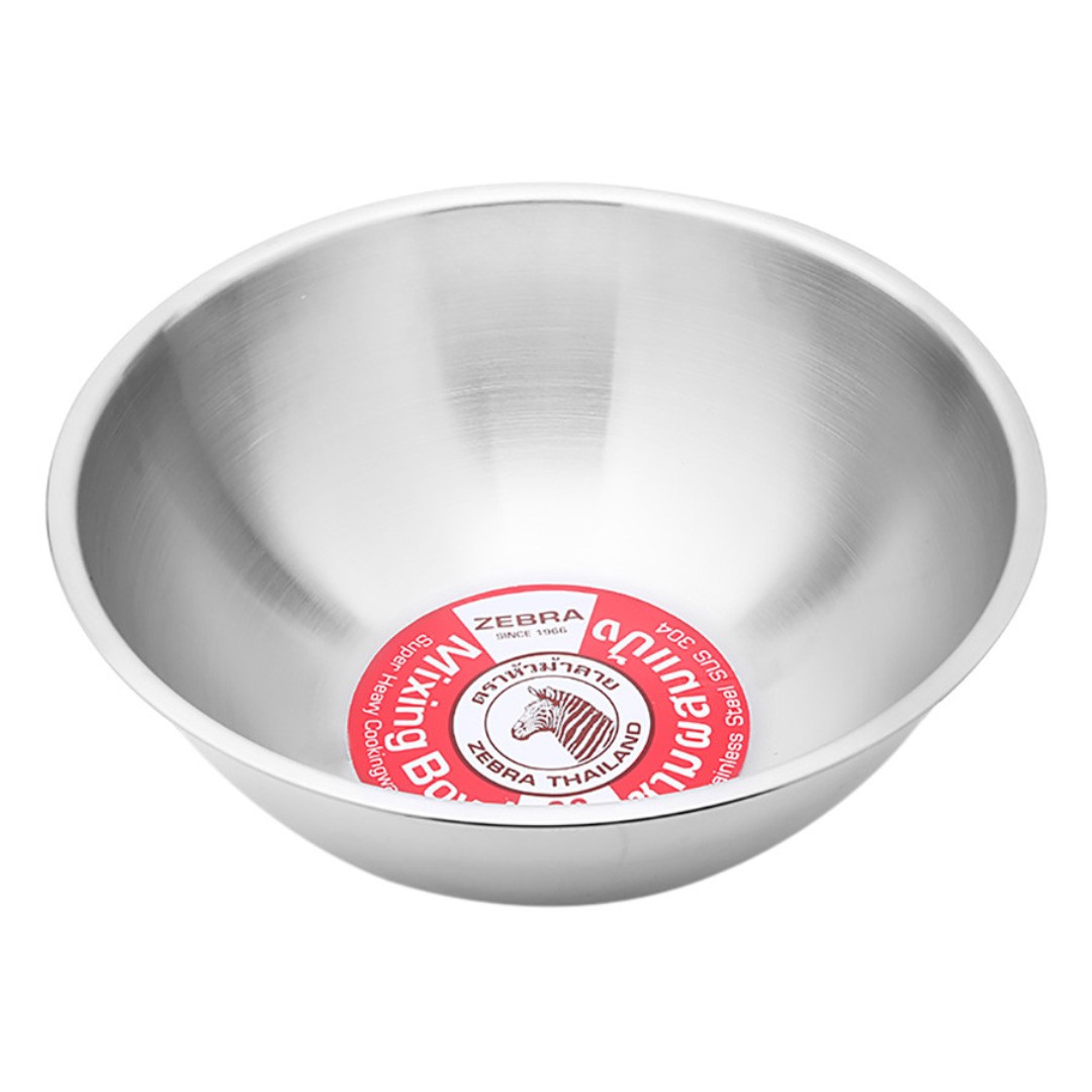 [HCM]THAU TRỘN INOX ZEBRA 21 CM - 135021