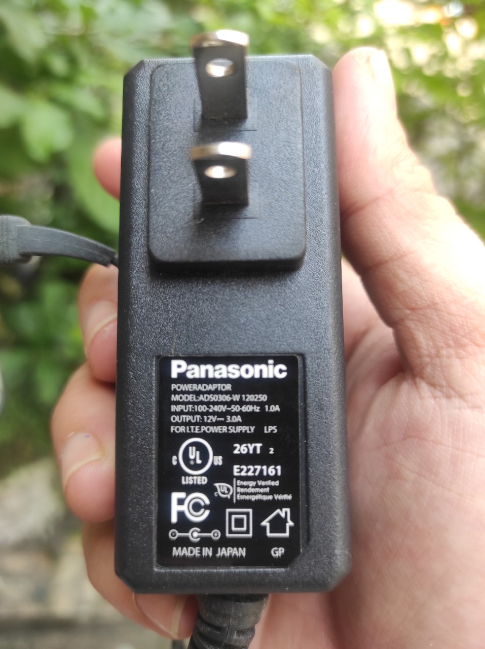 Adapter Nguồn 12V 3A Panasonic Dc 5.5 X 2.5Mm Cao Cấp