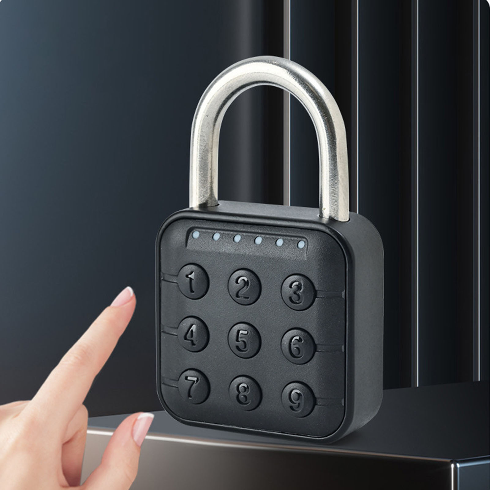 Smart Lock Combination Padlock Intelligent Fingerprint Unlocking Padlock Indoor and Outdoor Padlock