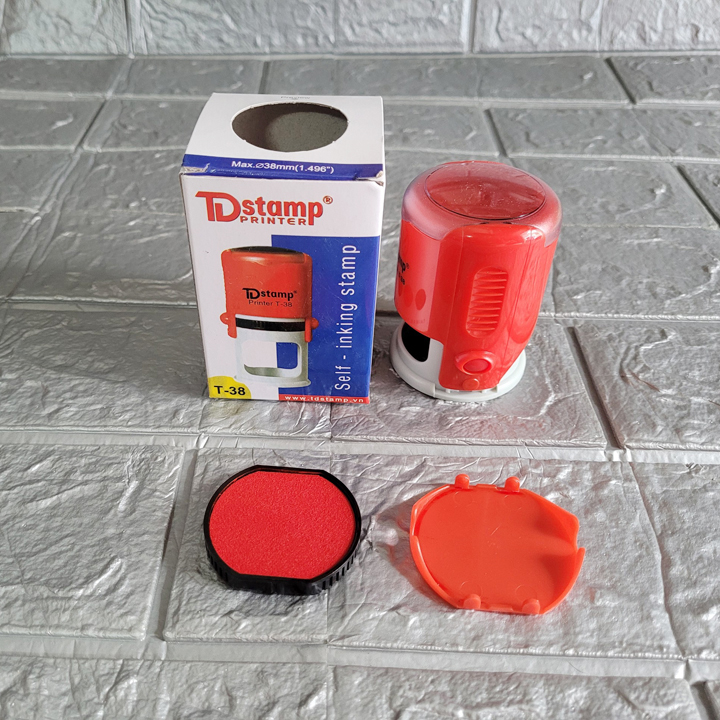 Phôi con dấu tròn logo công ty T-38 (giá không khắc)