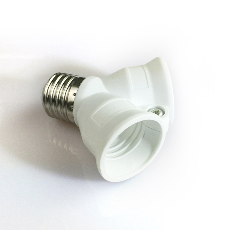 Screw E27 LED Base Light Lamp Bulb Socket E27 to 2-E27 Splitter Adapter lamp holder E27 socket bulb holder
