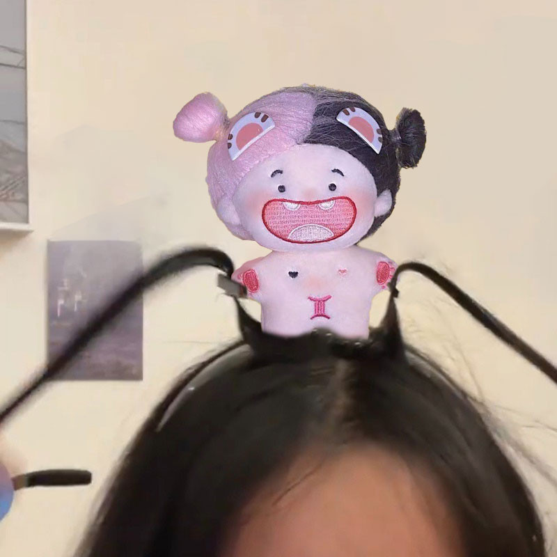Băng đô hình búp bê dễ thương Sáng tạo Búp bê Dopamine Kẹp tóc Búp bê bông Băng đô buộc tóc sang trọng ngộ nghĩnh Băng đô sáng tạo Phụ kiện DIY cho sinh nhật.