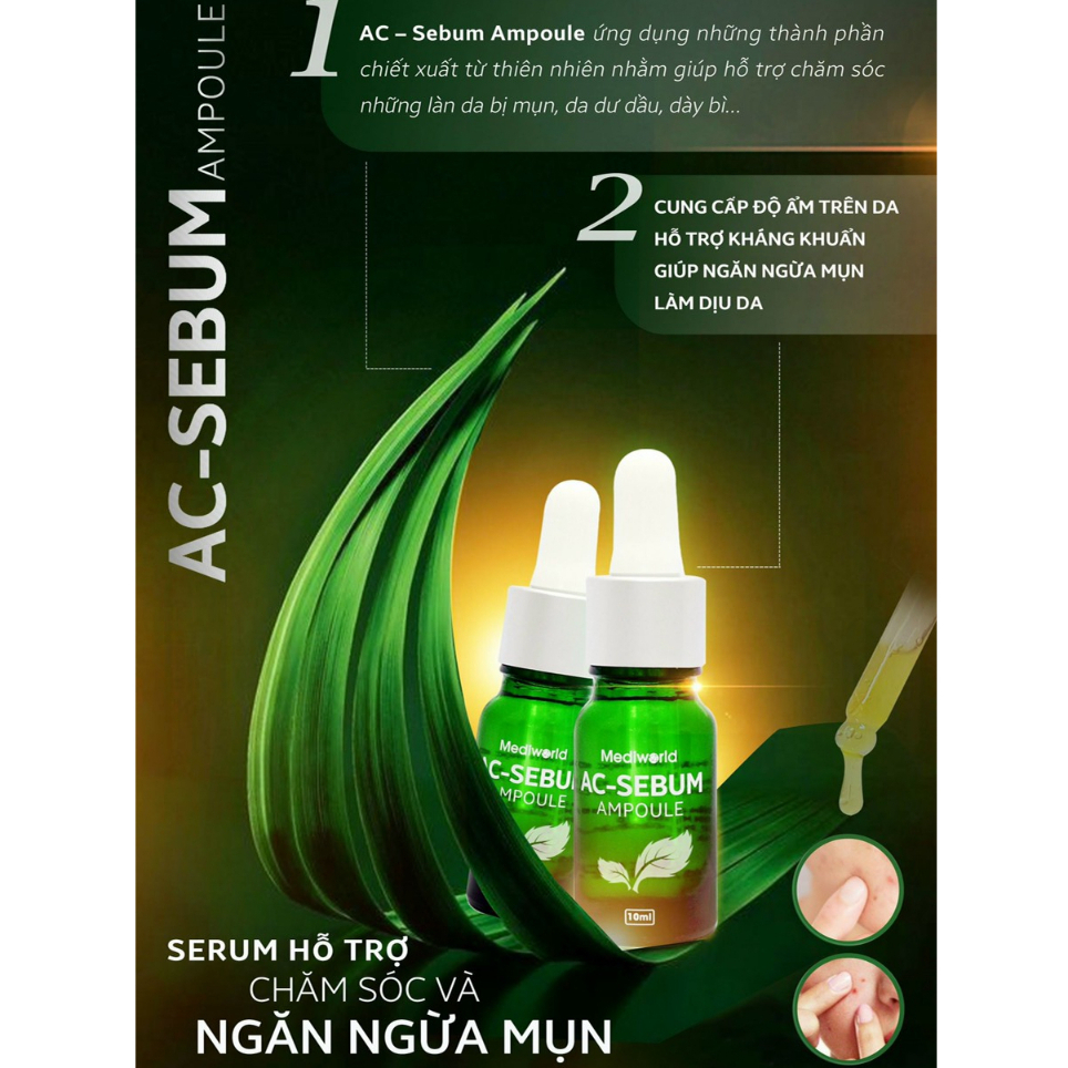 Serum GIẢM mụn AC - Sebum Ampoule - Mediworld
