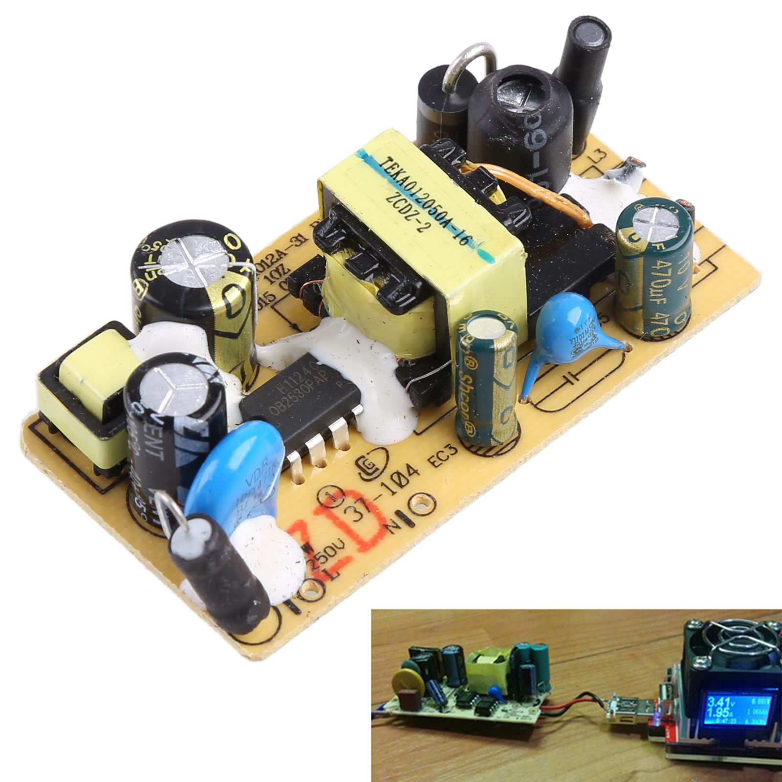 AC-DC 5V 2A mô-đun công tắc nguồn điện 5V 2000mA để thay thế/sửa chữa 100-240V đến 5V