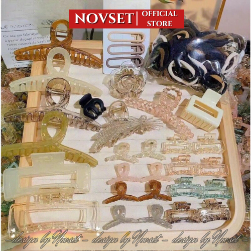 Set kẹp tóc 80 chi tiết NOVSET (kẹp tóc + buộc tóc )