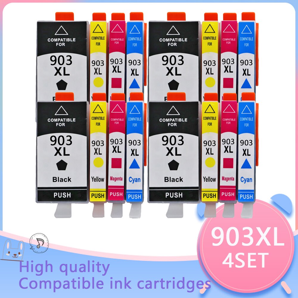 Compatible HP 903XL Ink Cartridge -5 Pack