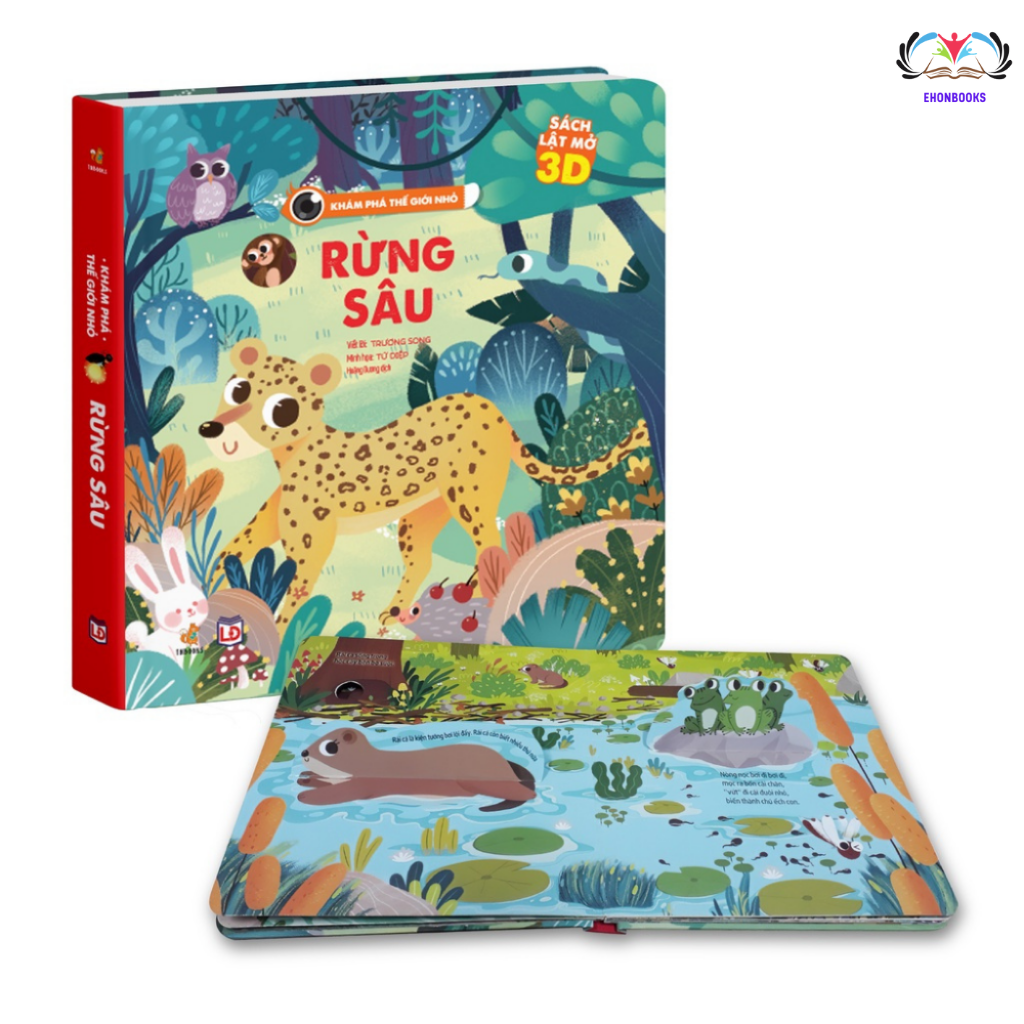 Sách tương tác - Khám phá thế giới nhỏ Rừng Sâu - Lật mở cho bé 2-12 tuổi