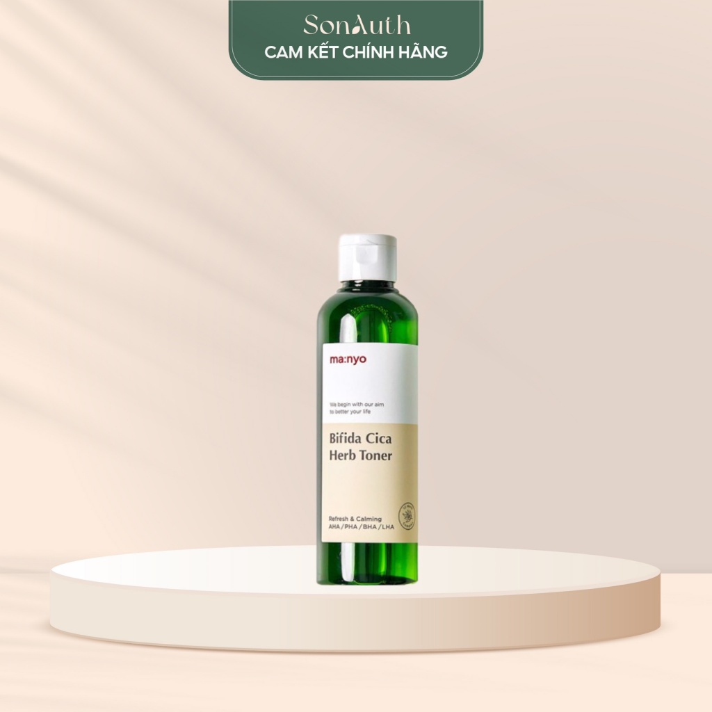 Nước hoa hồng Ma:nyo Bifida Cica Herb Toner 210ml
