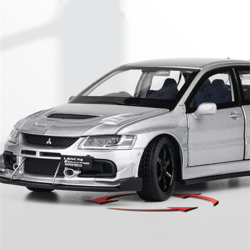 1:32 Mitsubishi Lancer Evolution EVO IX 9 Alloy Sports Car Model Diecasts Metal Racing Vehicles Car Model Sound Light Kids Gifts.