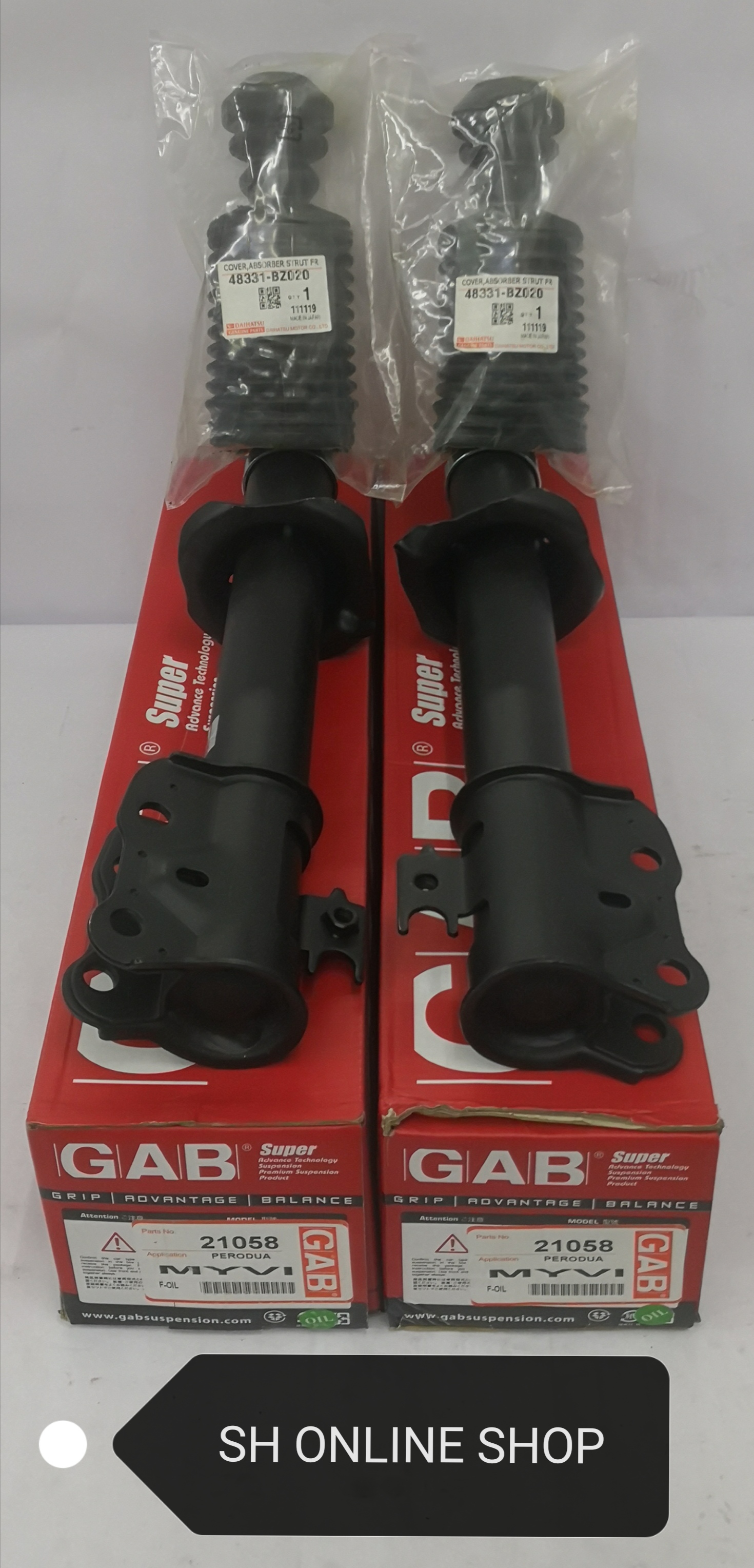 Gab Super Premium Shock Absorber Front For Perodua Myvi Old Myvi Lagi Best Oil Gas Pair