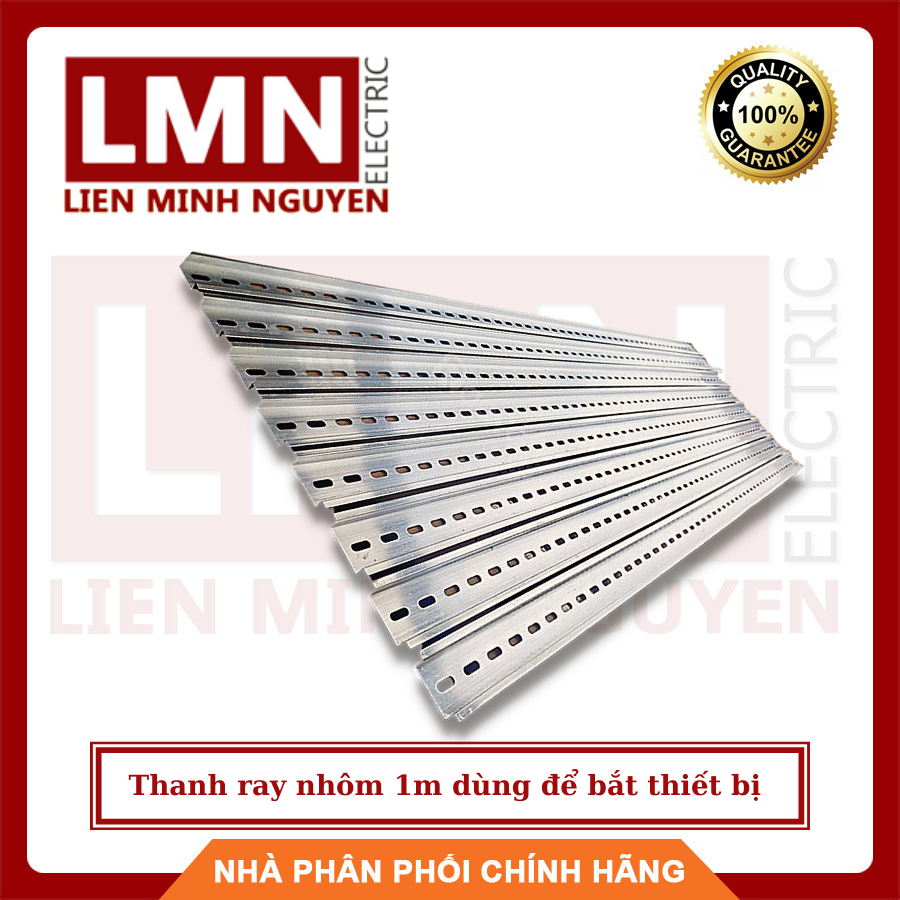Thanh ray nhôm 1m dùng để bắt thiết bị
