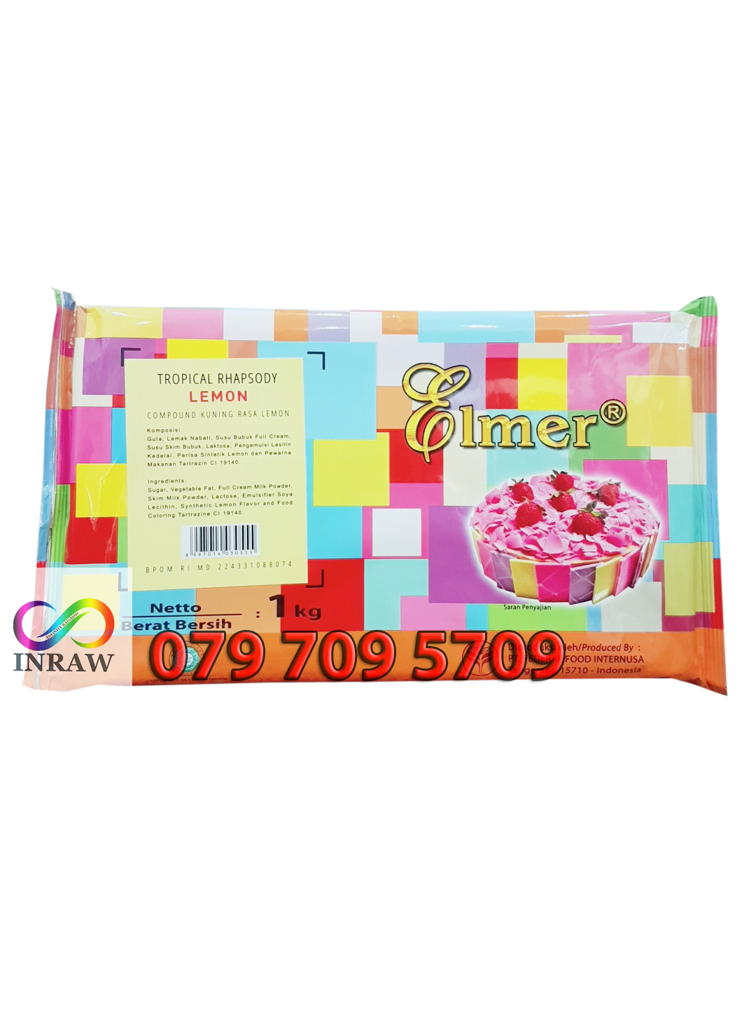 Socola Màu Vàng Chanh (Elmer Compound Tropical) Thanh 1kg