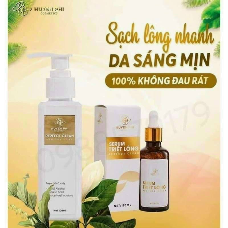 COMBO KEM TẨY LÔNG - SERUM HUYỀN PHI