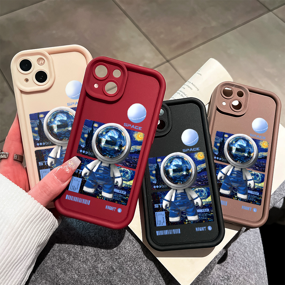 UCUC%20for%20iPhone%2011%2012%2013%20Mini%2014%2015%2016%20Pro%20Max%205S%206S%207%208%20Plus%20SE%202020%20XS%20Max%20XR%20Back%20Cover%20Oil%20Painting%20Astronaut%20Ladder%20Camera%20Soft%20Rubber%20Phone%20Case%20-%20Image%203