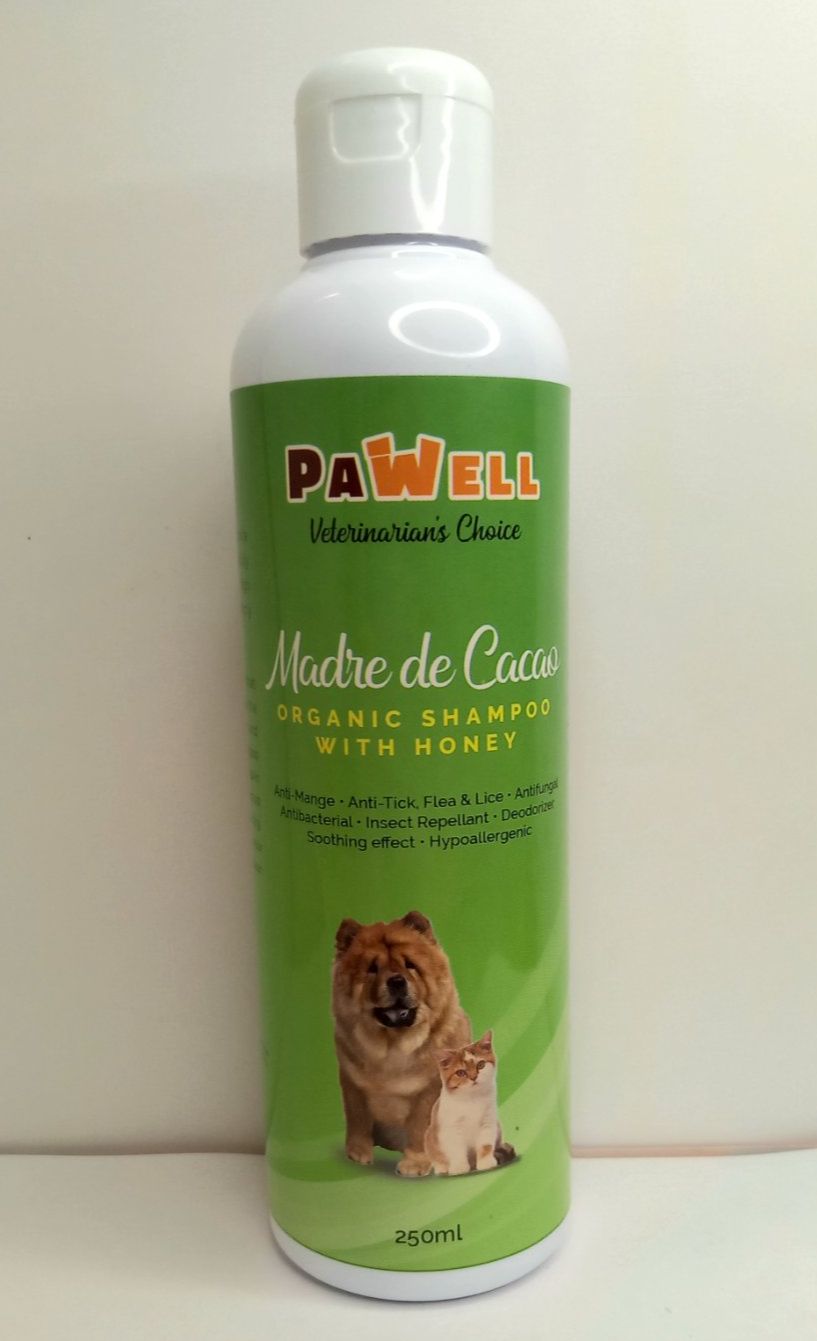 [VET SUPPORT] 250mL PAWELL MADRE DE CACAO ORGANIC SHAMPOO WITH HONEY