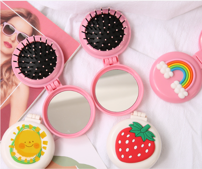Bộ gương lược mini bỏ túi siêu cute
