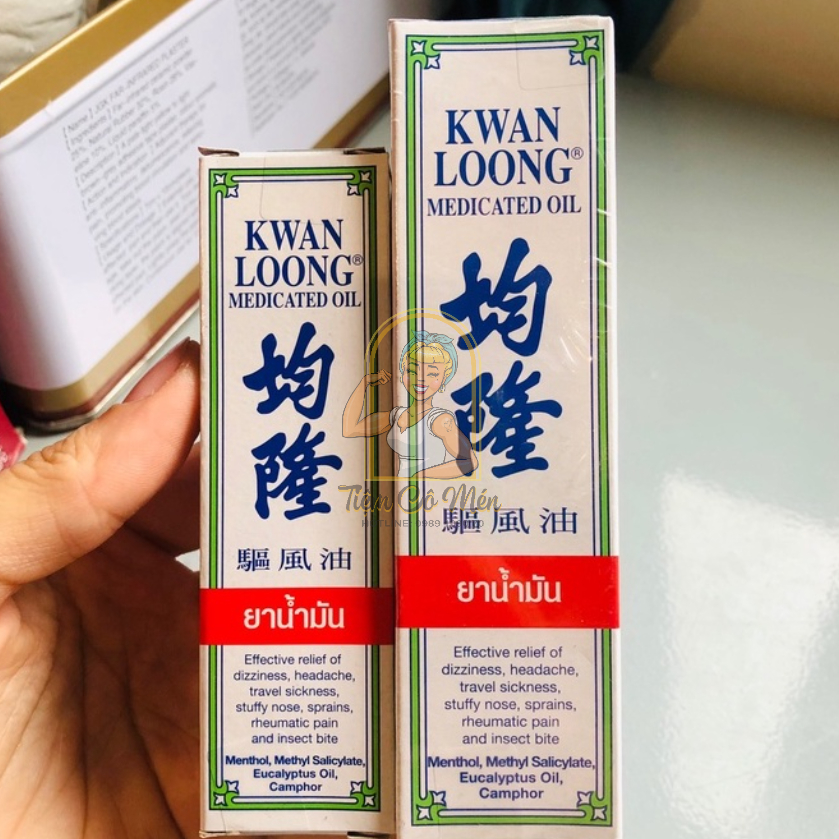 [THÁI LAN] DẦU GIÓ KWAN LOONG OIL (DẦU NÓNG KWAN LOONG OIL) - ĐỦ SIZE (15ML, 28ML)
