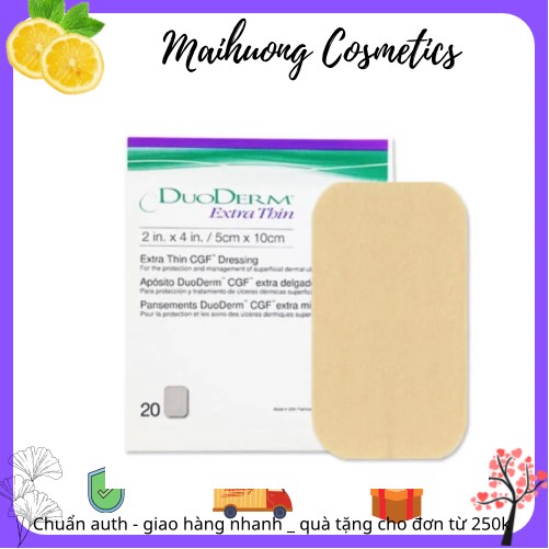Miếng dán mụn Duoderm extra thin 5 x 10,miếng dán hút mủ vết thương chăm sóc da mụn