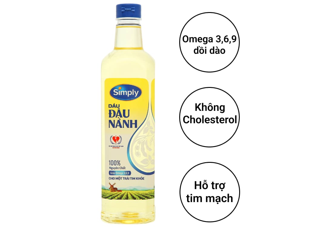 Gia vị Dầu  Simply can 2 lít ( gạo lứt / đậu nành)