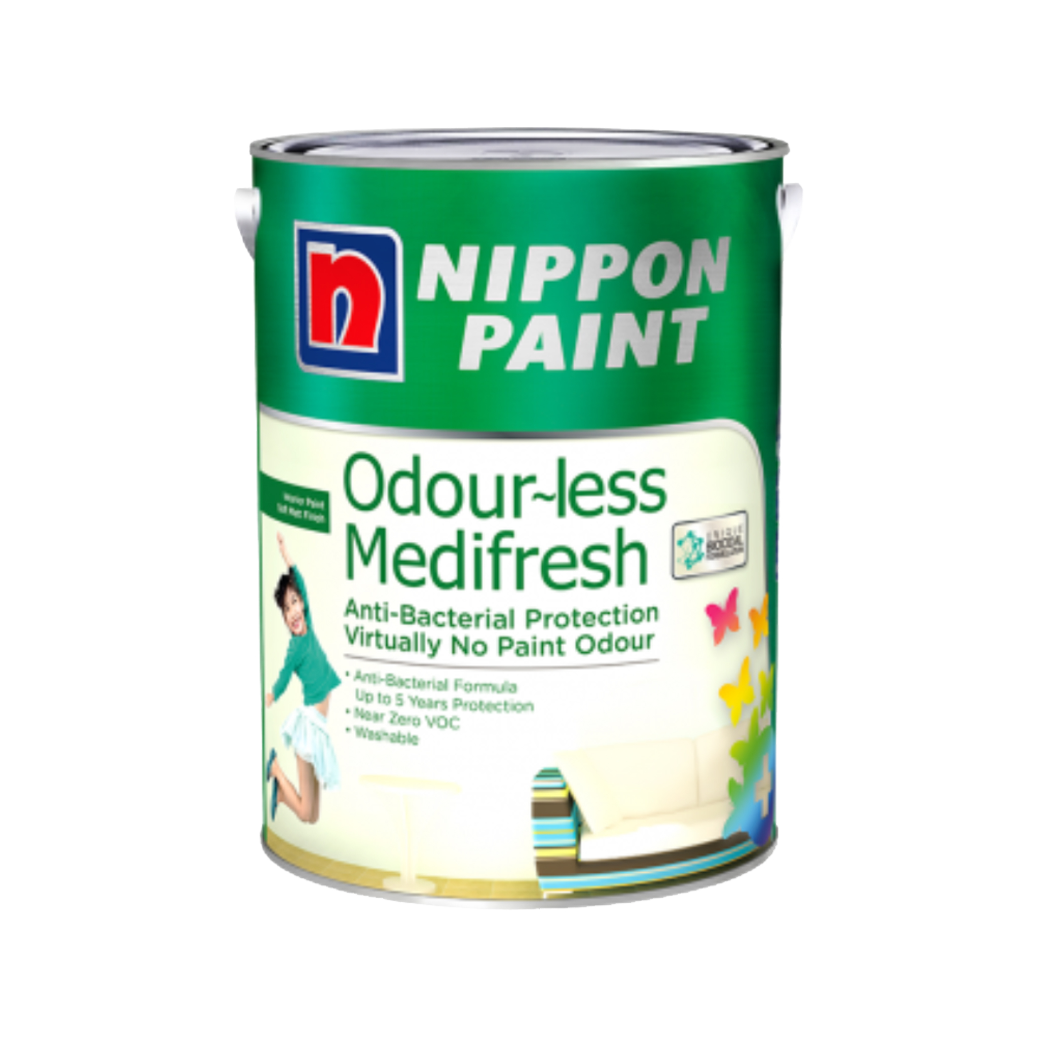 Nippon Paint Odourless Medifresh 1L / 5L Odourless Odourless Lazada Singapore
