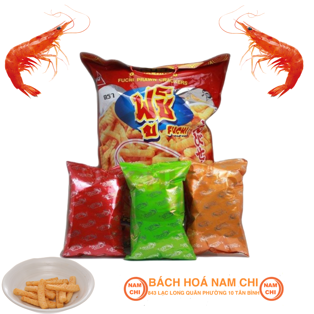 Snack tôm thái gói lớn gồm 6 gói nhỏ có 3 vị cực ngon - thái lan