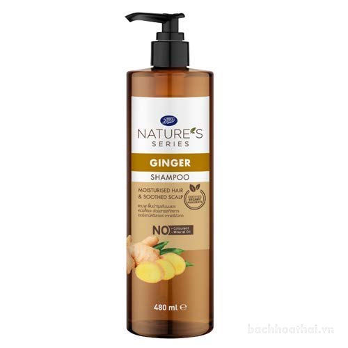 Set dầu gội dầu xả gừng Boots Nature's Series Ginger Shampoo and Conditioner Thái Lan