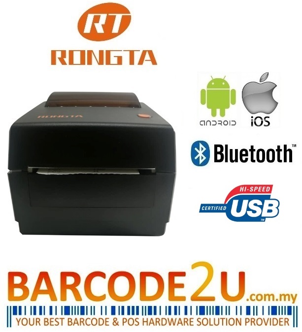 Rongta RP410 Thermal Printer A6 Bluetooth Label Printer (black) Lazada