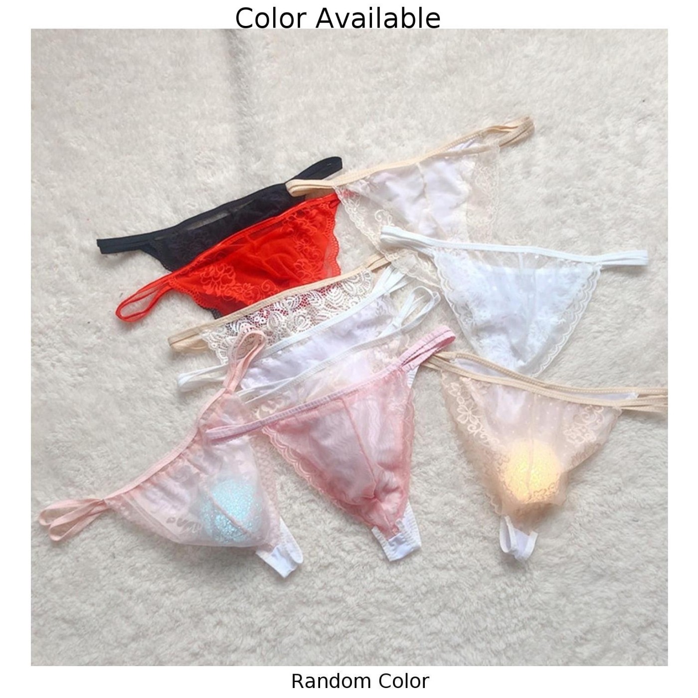 【BLUEHOPE】 Bikini Underpant Breathable Briefs Comfortable G String Pouch Sheer Soft