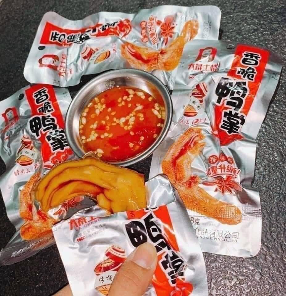 Combo 10 Chân Vịt Cay Da Cheng - Màu Đỏ cay