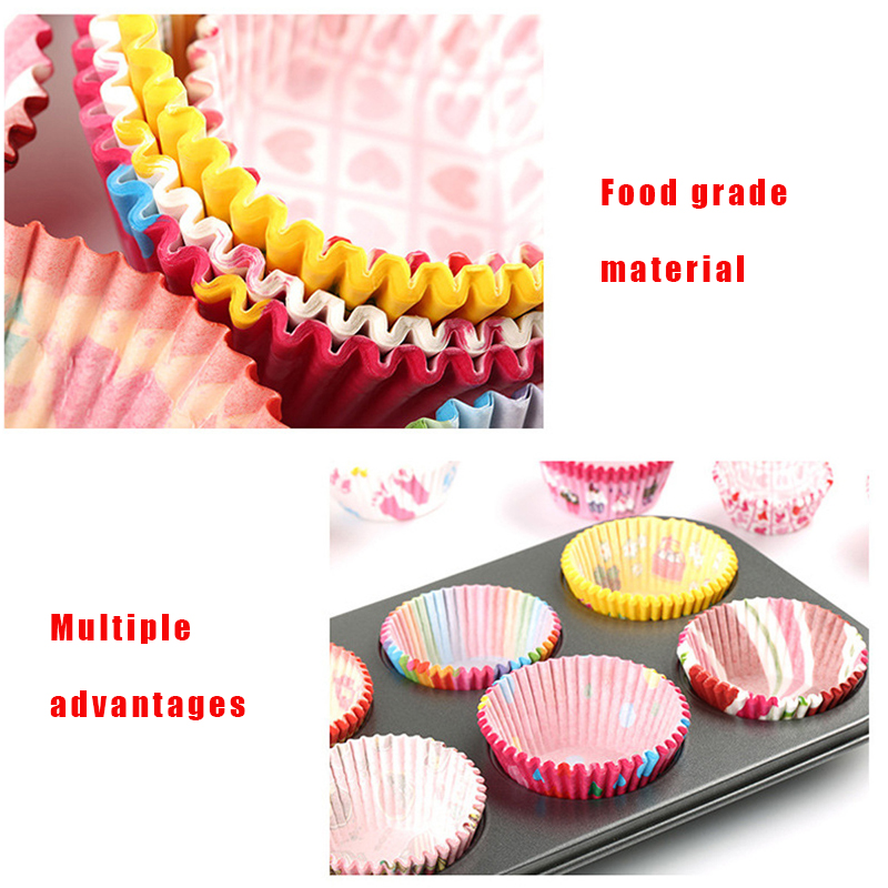 Bộ 100 Khuôn cupcake giấy mềm đáy 4,5cm ( dùng cho khuôn cỡ to )