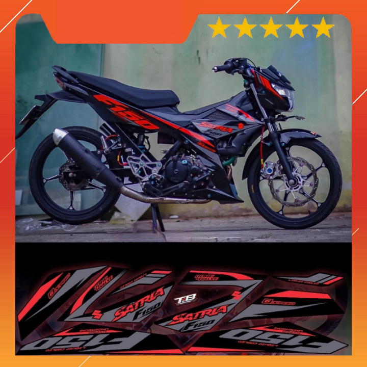 tem rời satria full đen phối đủ màu