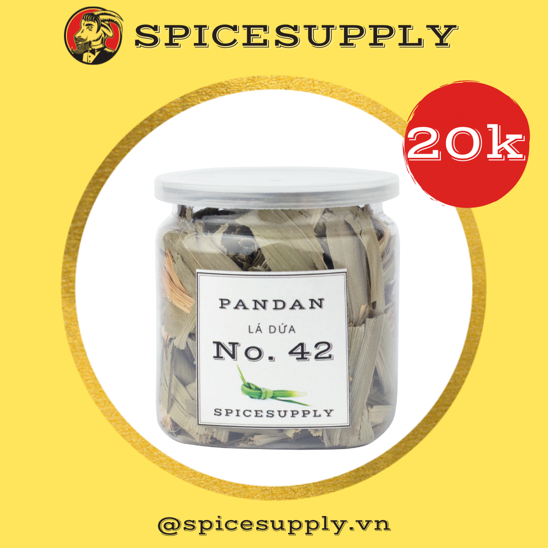 [HCM]Hũ 25g Pandan Leaves - Lá Dứa SPICESUPPLY Việt Nam Lá Nếp Nguyên Chất Màu 100% Tự Nhiên